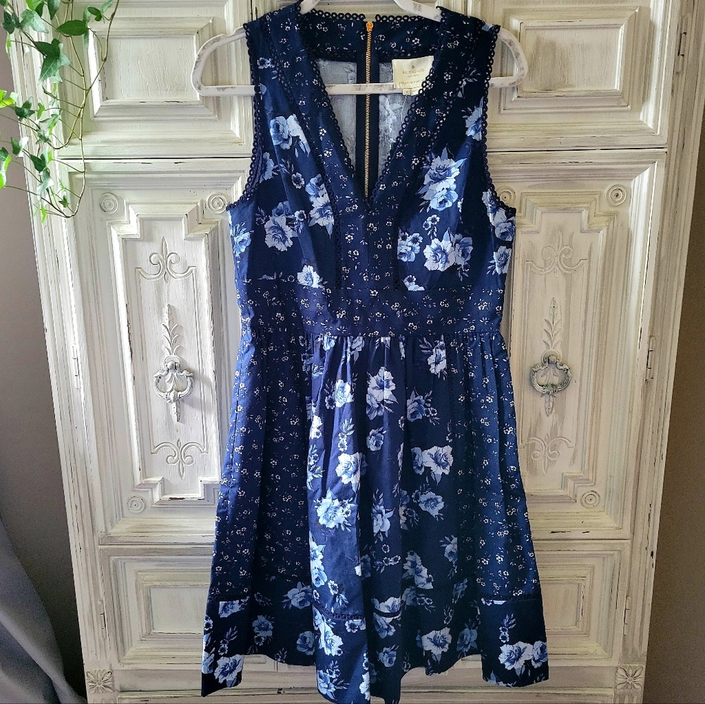 Kate Spade Prairie Rose Fit and Flare Dress